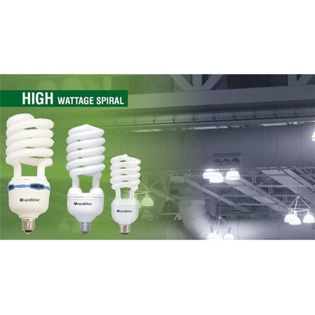 OVERDRIVE Overdrive 40W High Wattage Bulbs T4 Spiral-4100K Cool White - Pack Of 6 208